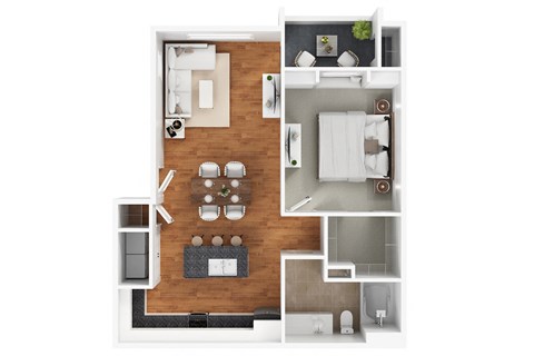 A1 Floor Plan at The Passage by Picerne, Henderson